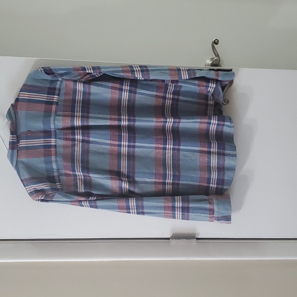 Ripcurl blue and orange plaid flannel shirt - Picture 2 of 2